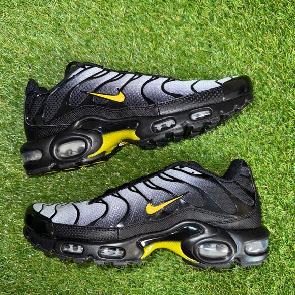 Nike Air Max Plus TN Wolf Grey Optic Yellow Black Men Size 9.5 Shoes DM0032-012 - Picture 7 of 9